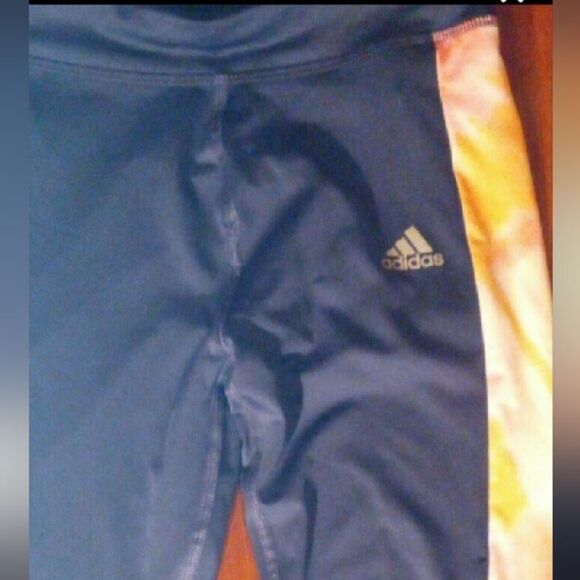 Adidas Kids Navy Sweatpants with Tie-Dye Accents - Picture 3 of 3